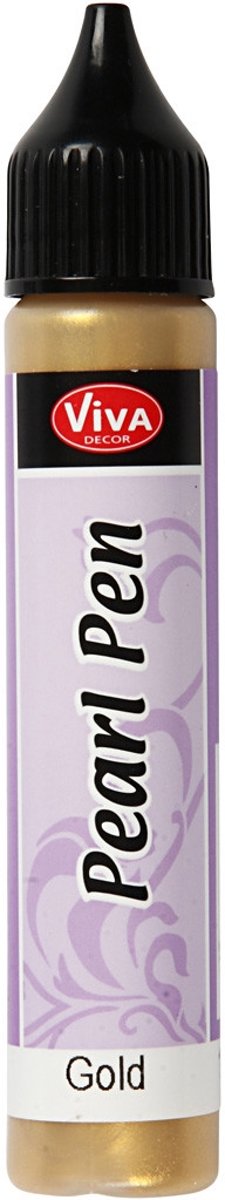 Parel pen, goud, 25ml [HOB-25202]